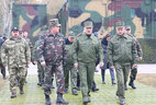During the visit to the Obuz-Lesnovsky combined arms exercise area
