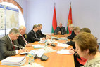 During the session to discuss the development prospects of small populated areas in Orsha District and Shklov District