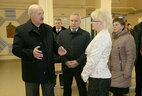 Alexander Lukashenko visits the arts and crafts center in Kopys, Orsha District