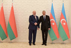 Belarus President Alexander Lukashenko and Azerbaijan President Ilham Aliyev