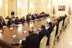 Extended talks of Belarus President Alexander Lukashenko and Azerbaijan President Ilham Aliyev