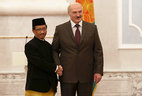 Belarus President Alexander Lukashenko receives credentials of Ambassador Extraordinary and Plenipotentiary of Indonesia to Belarus Mohammad Waheed Supriyadi