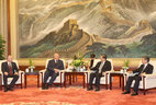 Встреча с председателем Всекитайского комитета Народного политического консультативного совета Юй Чжэншэном