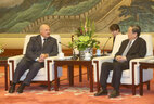 Встреча с председателем Всекитайского комитета Народного политического консультативного совета Юй Чжэншэном