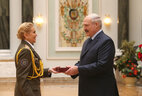 Order for Service to the Homeland 3rd Class is conferred on deputy head of the research center of fire safety and emergency situations at the Emergencies Ministry Yelena Dmitruk