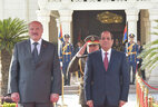 Ceremony of official welcome for Belarus President Alexander Lukashenko in Cairo