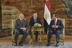 Official one-on-one negotiations of Belarus President Alexander Lukashenko and Egypt President Abdel Fattah el-Sisi
