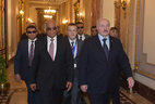Belarus President Alexander Lukashenko and Speaker of the House of Representatives of Egypt Ali Abdel Aal
