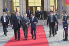Egypt President Abdel Fattah el-Sisi came to the airport to see off Belarus President Alexander Lukashenko