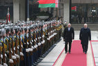 Belarus President Alexander Lukashenko and Georgia President Giorgi Margvelashvili