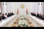 President of the Republic of Belarus Alexander Lukashenko held an extended meeting with President of the Democratic Socialist Republic of Sri Lanka Mahinda Rajapaksa