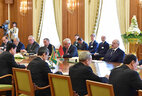 Extended negotiations of Belarus President Alexander Lukashenko and Turkmenistan President Gurbanguly Berdimuhamedow