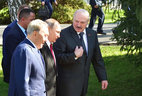 Kazakhstan President Nursultan Nazarbayev, Russia President Vladimir Putin, and Belarus President Alexander Lukashenko