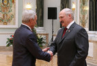 Rector of the Belarusian State University Sergei Ablameiko receives the Honored Scientist of Belarus title