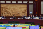 During the Leaders'
Roundtable Summit at the Belt and Road Forum for International Cooperation