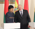 President of the Republic of Belarus Alexander Lukashenko met with President of the Plurinational State of Bolivia Evo Morales in Minsk