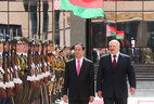 Vietnam President Tran Dai Quang and Belarus President Alexander Lukashenko