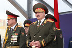 Alexander Lukashenko during the Independence Day parade