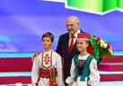 Президент Беларуси Александр Лукашенко во время торжественного собрания, посвященного Дню Независимости Беларуси