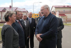 Alexander Lukashenko during the visit to Kopys
