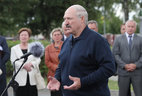 Alexander Lukashenko during the meeting with Kopys residents