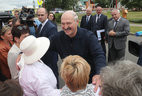 Alexander Lukashenko during the meeting with Kopys residents