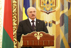 Президент Беларуси Александр Лукашенко на встрече с представителями СМИ