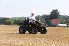 The head of state drove a four-wheeler to the grain field of OAO Alexandriyskoye
