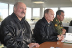 Alexander Lukashenko and Vladimir Putin were observing the military exercise at the Khmelevka firing range in Kaliningrad Oblast, Russia