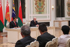 Встреча Президента Беларуси Александра Лукашенко и Президента Венесуэлы Николаса Мадуро с представителями СМИ