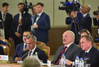 Belarus President Alexander Lukashenko during the extended session of the CIS Heads of State Council