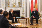 One-on-one negotiations with Kazakhstan President Nursultan Nazarbayev