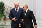 Belarus President Alexander Lukashenko and Russian President Vladimir Putin
