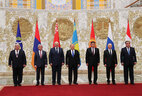 Belarus President Alexander Lukashenko with CSTO heads of state