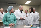 During the visit to the pharmaceutical enterprise Minskintercaps