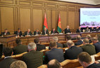 Alexander Lukashenko delivers a speech