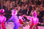 During the opening of the Palace of Rhythmic Gymnastics
