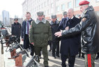During the visit to the military unit of the Interior Ministry troops
