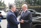 Belarus President Alexander Lukashenko and Georgia Prime Minister Giorgi Kvirikashvili