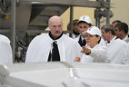 Alexander Lukashenko visits Turov Dairy Company in Zhitkovichi District