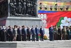 During the wreath-laying ceremony