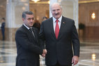 President of BelarusAlexander Lukashenko and Deputy Chairman of the Cabinet of Ministers of TurkmenistanAnnamukhammet Gochyev