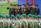 During the parade to mark Belarus’ Independence Day