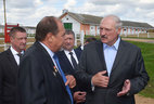 Belarus President Alexander Lukashenko was updated on the Rodina collective farm’s efforts to retain employees