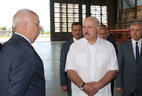 Президент Беларуси Александр Лукашенко посетил ОАО "Оршанский авиаремонтный завод"