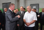 Alexander Lukashenko during the tour of the Orsha tool-making plant