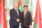 President of Belarus Alexander Lukashenko and President of Turkmenistan Gurbanguly Berdimuhamedow