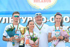 Team of the National Olympic Committee featuring Belarus President Alexander Lukashenko