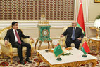 President of Belarus Alexander Lukashenko and President of Turkmenistan Gurbanguly Berdimuhamedow held one-on-one talks