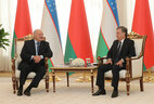 Переговоры с Президентом Узбекистана Шавкатом Мирзиеевым в узком формате